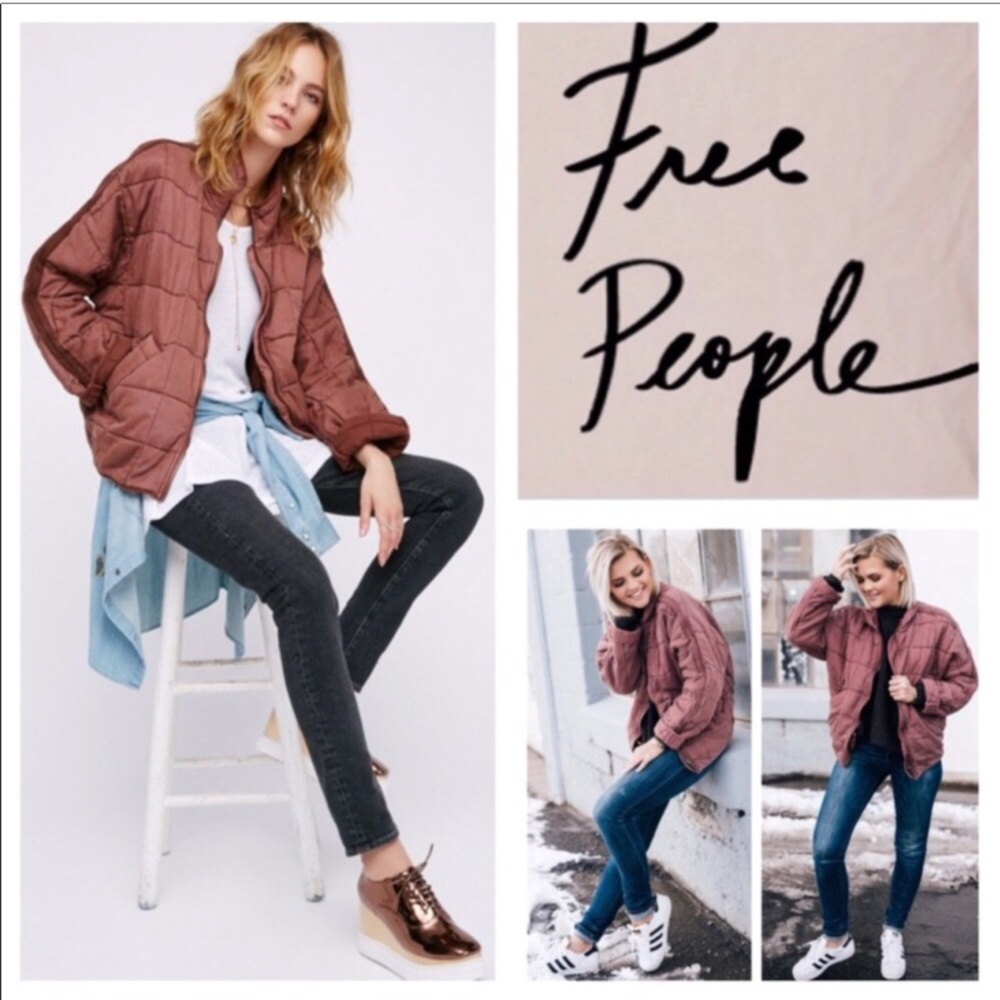 SOLD Free people dolman quilted jacket